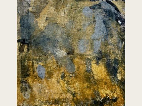 Morning Fog — Oil and cold wax on birch panel