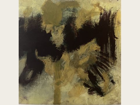 Multimedia Panel — Oil and cold wax on birch panel
