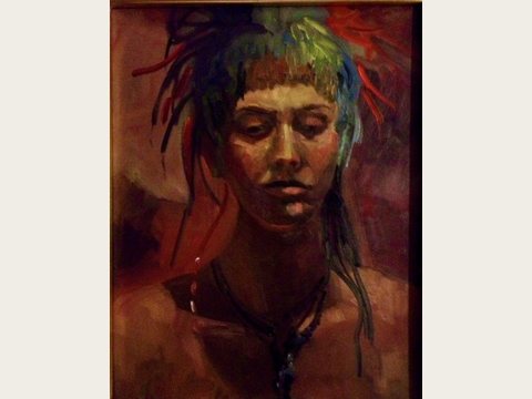 Child of Burning Man — Oil on canvas