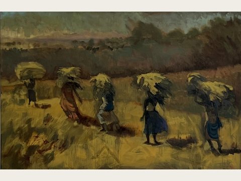 Corn Harvest (Tanzania) — Oil on canvas