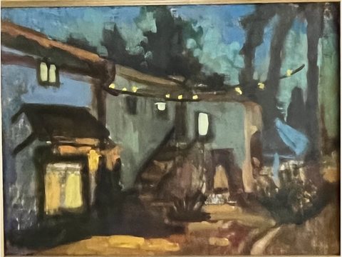 Christmas in Ojai — Oil on birch panel